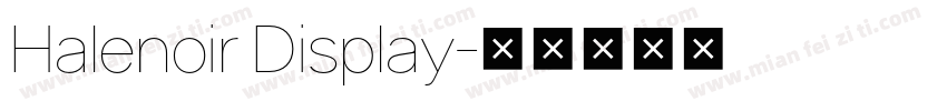 Halenoir Display字体转换
